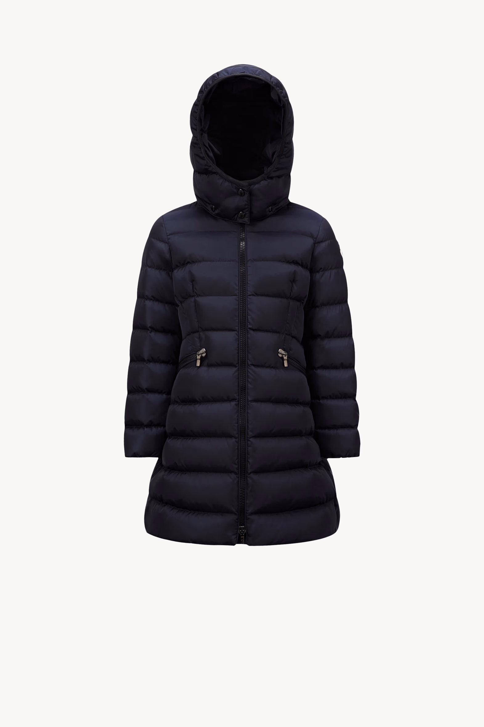 Charpal Hooded Down Jacket Girl Night Blue Moncler 0